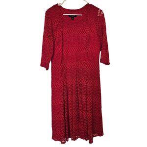 Red Lace Perceptions Dress